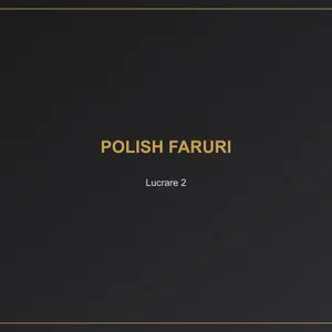 Polish faruri Tecuci — lucrare